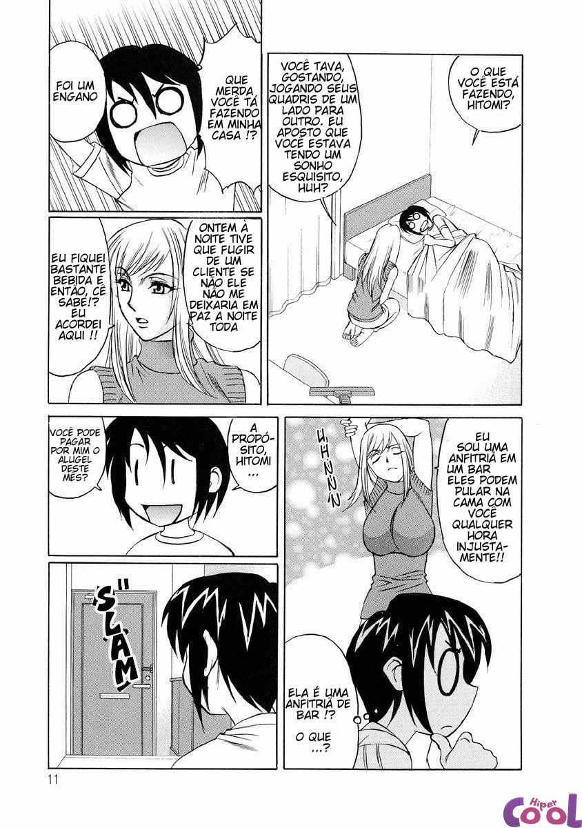 [Yamamoto Yoshifumi] Inran Kyonyuu Nakadashi Apart | Horny Apartment [Portuguese-BR] {Hiper.cooL} - Page 10