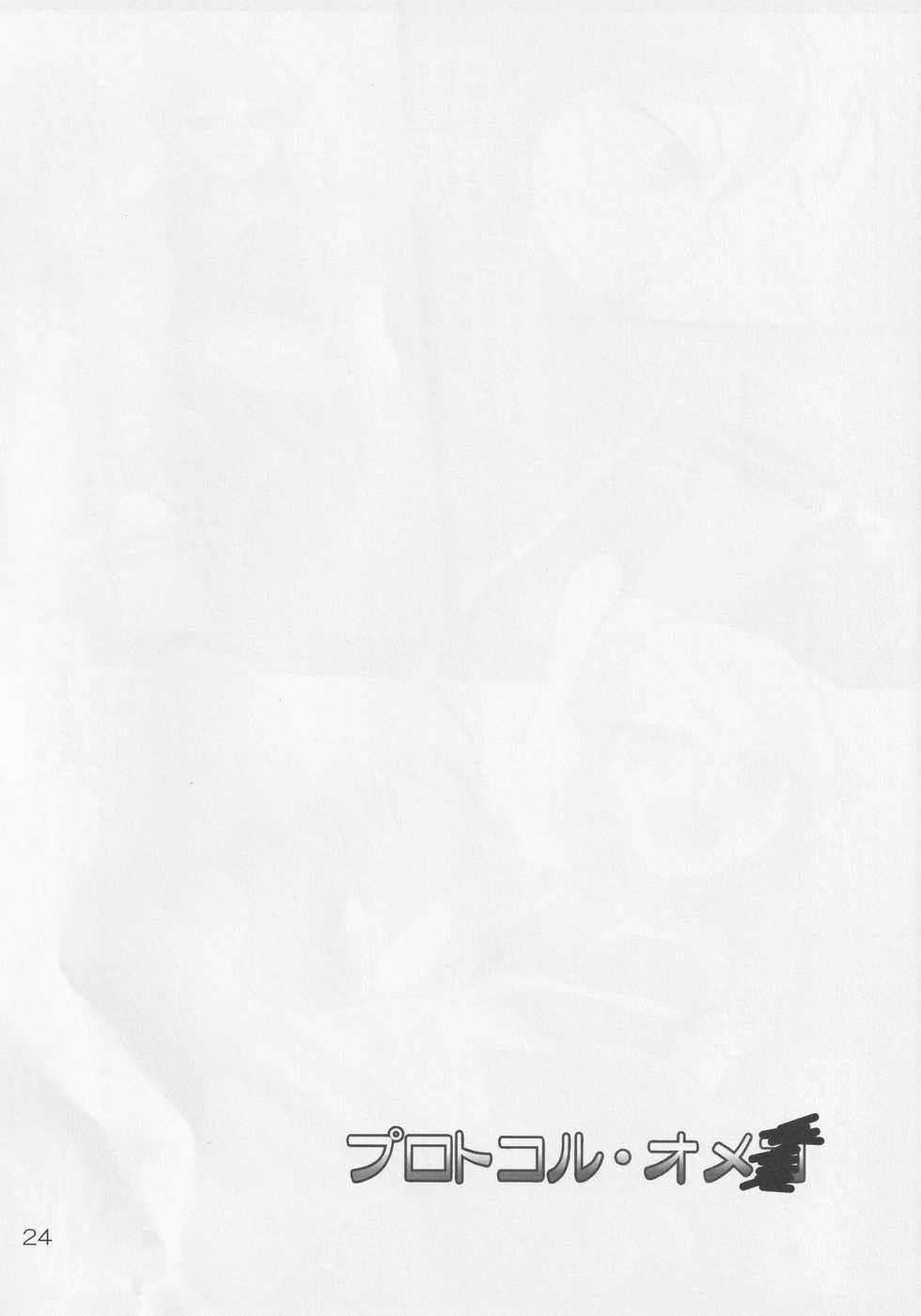 (SC57) [Natsu no Umi (Various)] Protocol Omeko (Inazuma Eleven GO) - Page 23