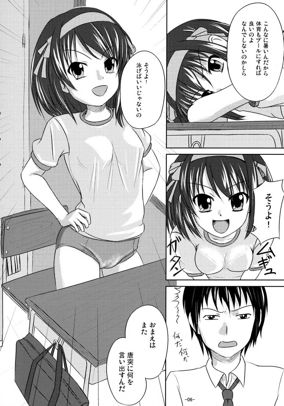 (C70) [Interrupt Voice (TK4)] Suzumiya Haruhi no Suiei Senkou Tokubetsu-ban (The Melancholy of Haruhi Suzumiya) - Page 5