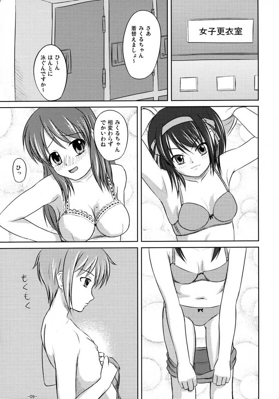 (C70) [Interrupt Voice (TK4)] Suzumiya Haruhi no Suiei Senkou Tokubetsu-ban (The Melancholy of Haruhi Suzumiya) - Page 8