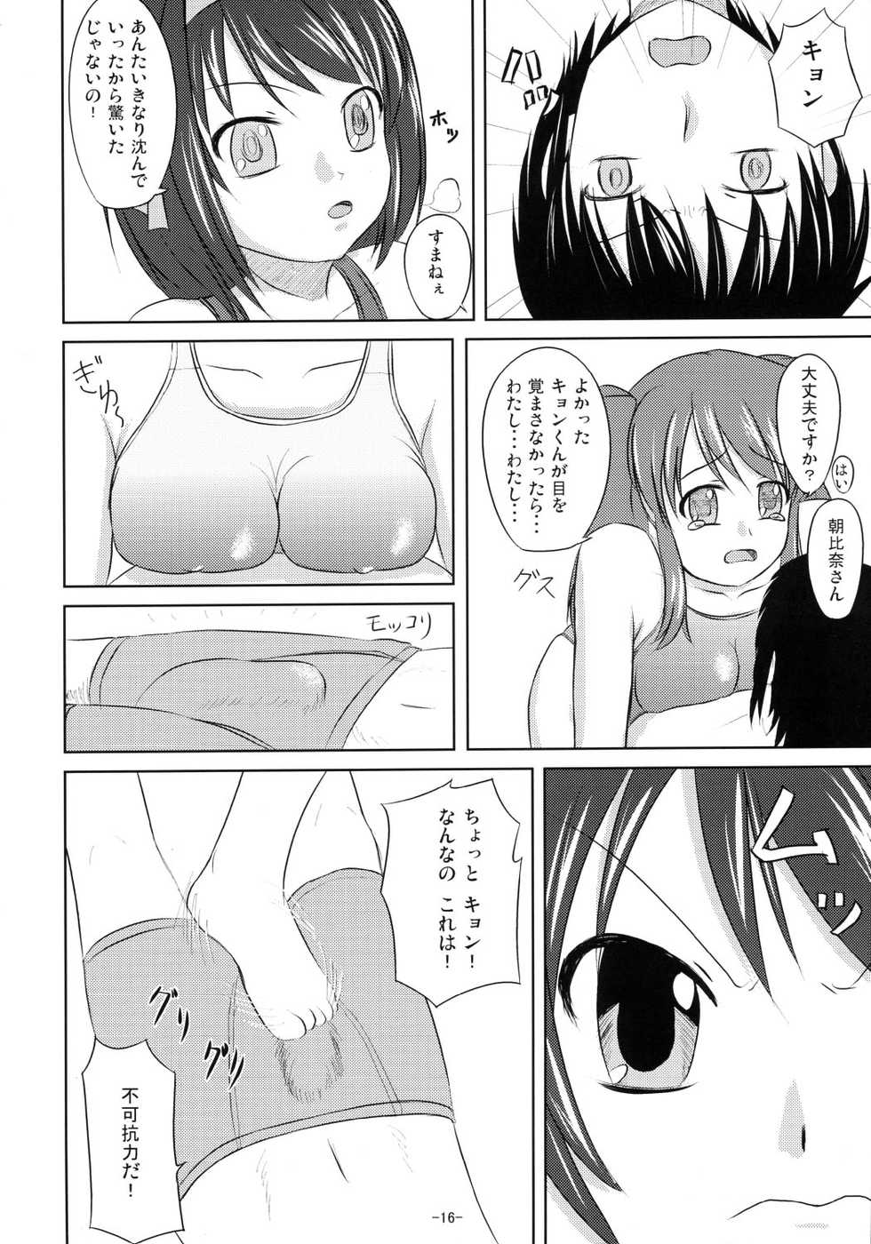 (C70) [Interrupt Voice (TK4)] Suzumiya Haruhi no Suiei Senkou Tokubetsu-ban (The Melancholy of Haruhi Suzumiya) - Page 15