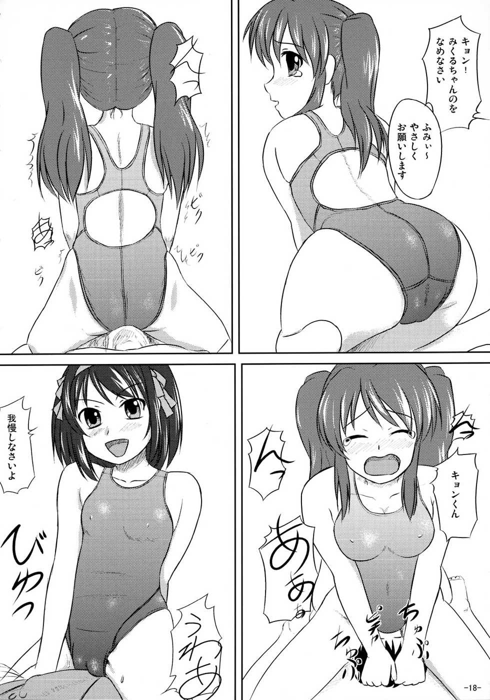 (C70) [Interrupt Voice (TK4)] Suzumiya Haruhi no Suiei Senkou Tokubetsu-ban (The Melancholy of Haruhi Suzumiya) - Page 17