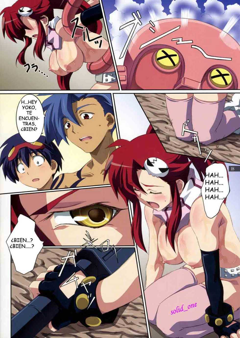(C72) [Mahirutei (Izumi Mahiru)] Kibun wa YOKOso (Tengen Toppa Gurren Lagann) [Spanish] - Page 18