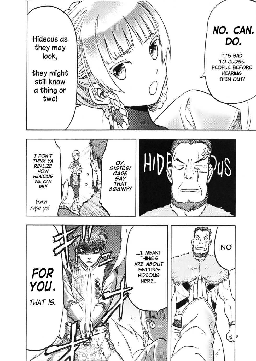 (C96) [Wakuwaku Doubutsuen (Tennouji Kitsune)] Hitozumajo to Touzoku [English] {Mant} - Page 7