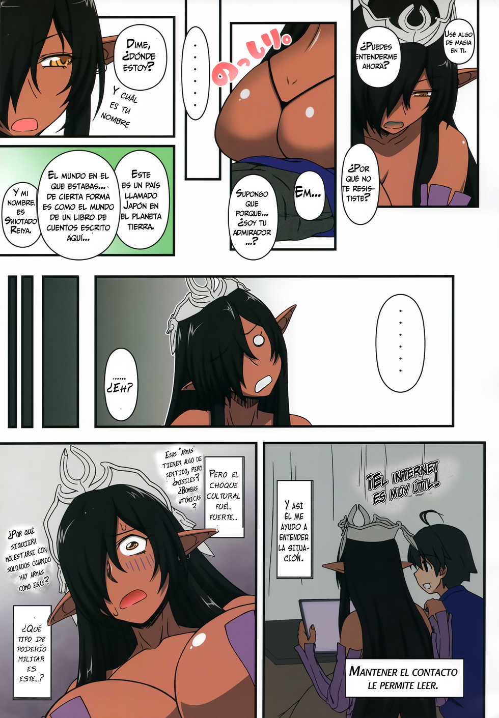 (C94) [Gachinko Shobou (Kobanya Koban)] Kuro no Joou no Isekai Seikatsu Color Ban (Kuroinu ~Kedakaki Seijo wa Hakudaku ni Somaru~) [spanish] - Page 6