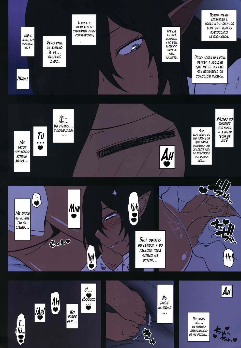 (C94) [Gachinko Shobou (Kobanya Koban)] Kuro no Joou no Isekai Seikatsu Color Ban (Kuroinu ~Kedakaki Seijo wa Hakudaku ni Somaru~) [spanish] - Page 11