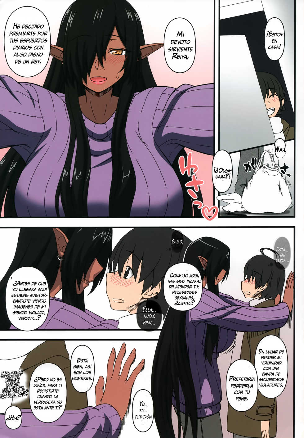 (C94) [Gachinko Shobou (Kobanya Koban)] Kuro no Joou no Isekai Seikatsu Color Ban (Kuroinu ~Kedakaki Seijo wa Hakudaku ni Somaru~) [spanish] - Page 14