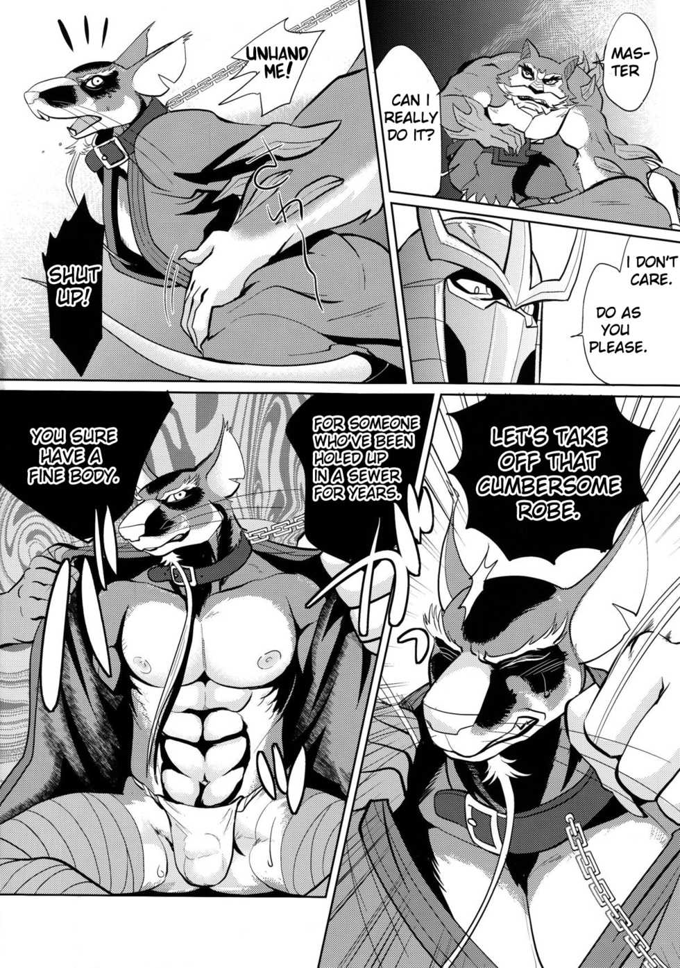 (Fur-st 8) [INK (Kreuz, Kandagawa Gufu)] Splinter Sensei Kikiippatsu | Splinter Sensei's Crisis (Teenage Mutant Ninja Turtles) [English] [SakuraJizz] - Page 7