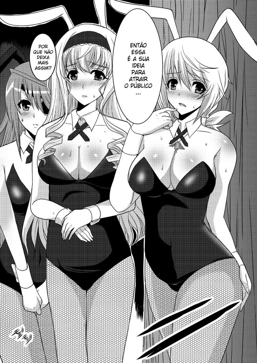 [Neko to Hato (Hatoya Mameshichi)] IS Gakuen Kounin!? Usagi Kari no Yoru (IS <Infinite Stratos>) [Portuguese-BR] [Digital] - Page 4