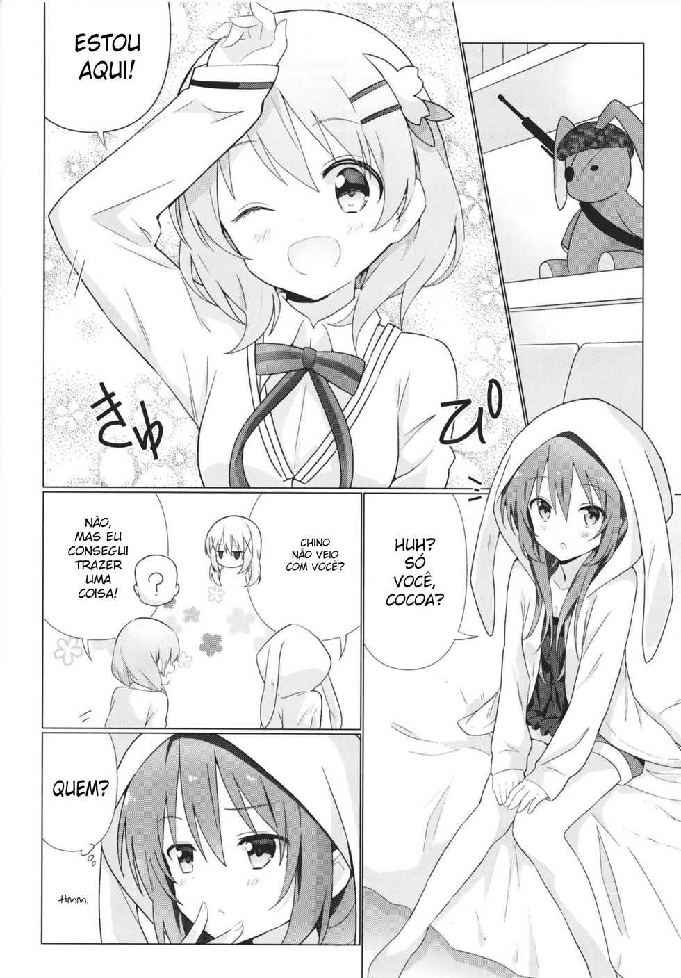 (C93) [vivid_dot (Nanakusa Amane)] KokoRize de Yuri ni Mezameru Hon (Gochuumon wa Usagi desu ka?) [Portuguese-BR] - Page 5