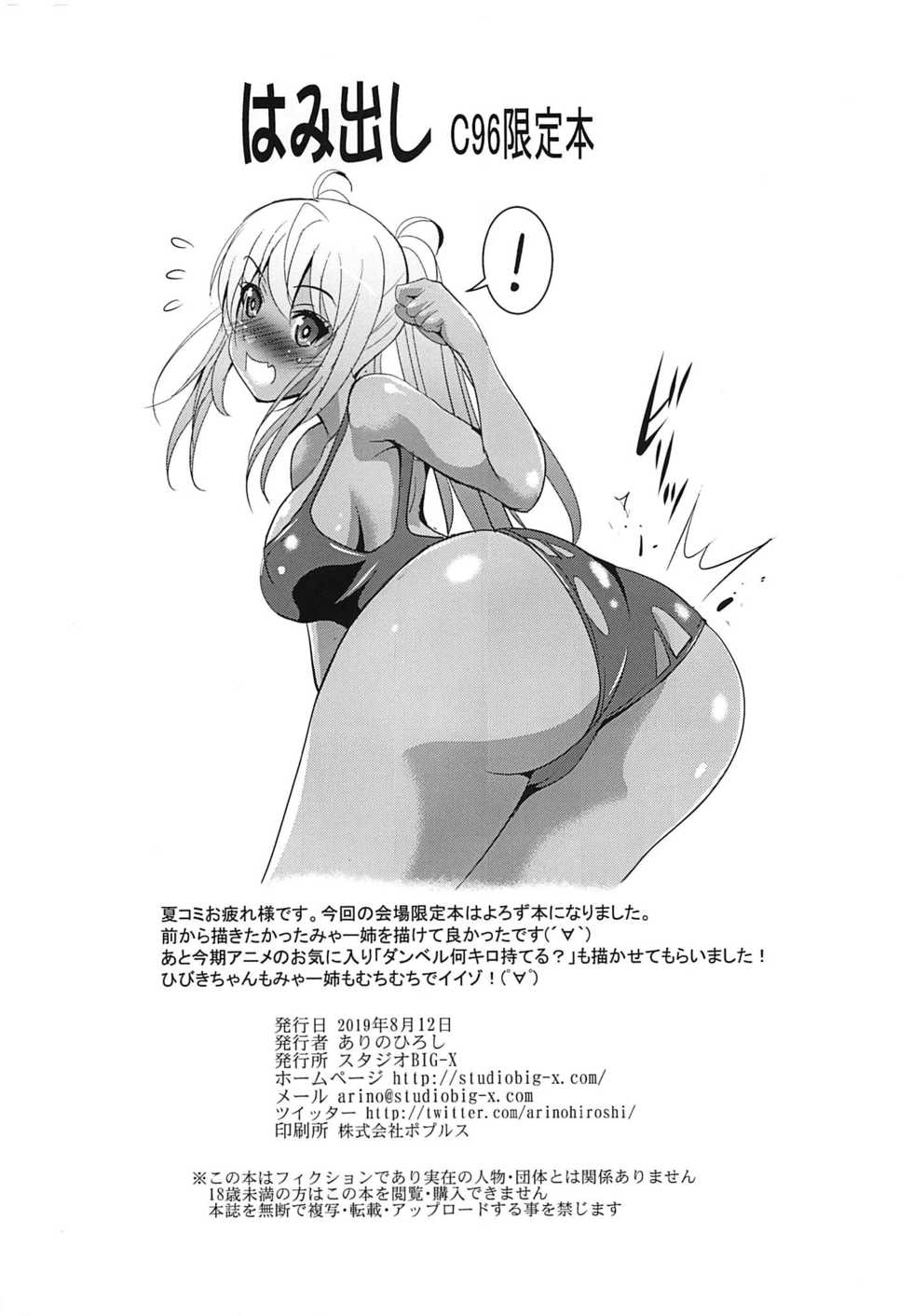 (C96) [Studio BIG-X (Arino Hiroshi)] Hamidashi (Various) - Page 8