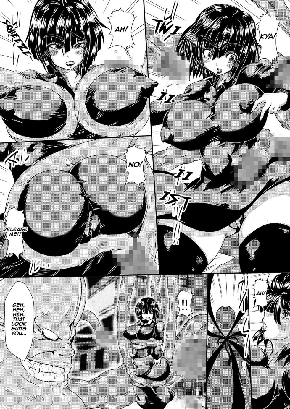 [Yuzuponz (Sakokichi)] IN RAN-WOMEN Kairaku ni Ochiru Shimai | Nympho-Women Sisters Falling into Ecstasy (One Punch Man) [English] [Jashinslayer] [Digital] - Page 5