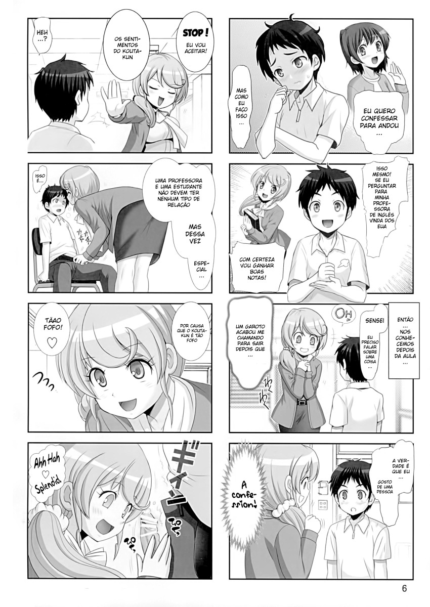 (C90) [Raijinkai (Haruki Genia)] Naisho no Kagai Jugyou (NEW HORIZON) [Portuguese-BR] - Page 5