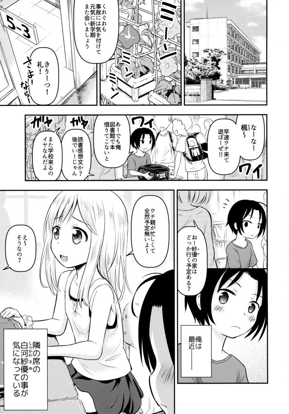 (C96) [Kidoukan (Kidou Muichi)] Natsuyasumi Kids wa Kozukuri Kenkyuuchuu - Page 2