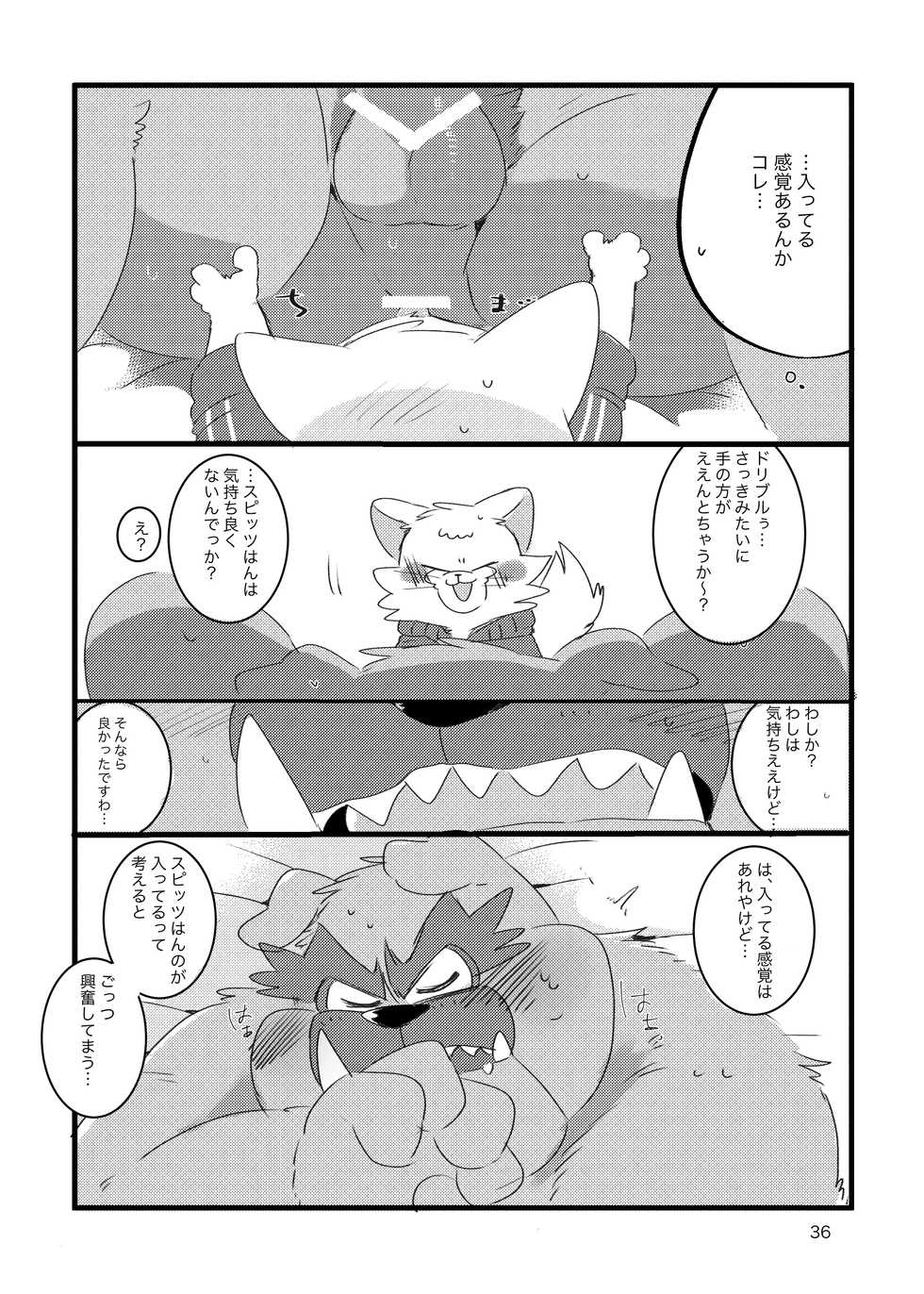 (Kansai! Kemoket 8) [Kokemomo (Hyaku)] Honmani Komatta Aikatayade! (Warioware) - Page 35