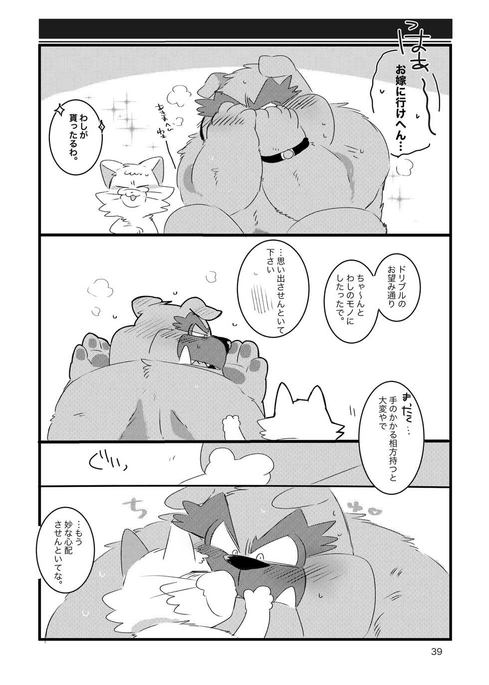 (Kansai! Kemoket 8) [Kokemomo (Hyaku)] Honmani Komatta Aikatayade! (Warioware) - Page 38