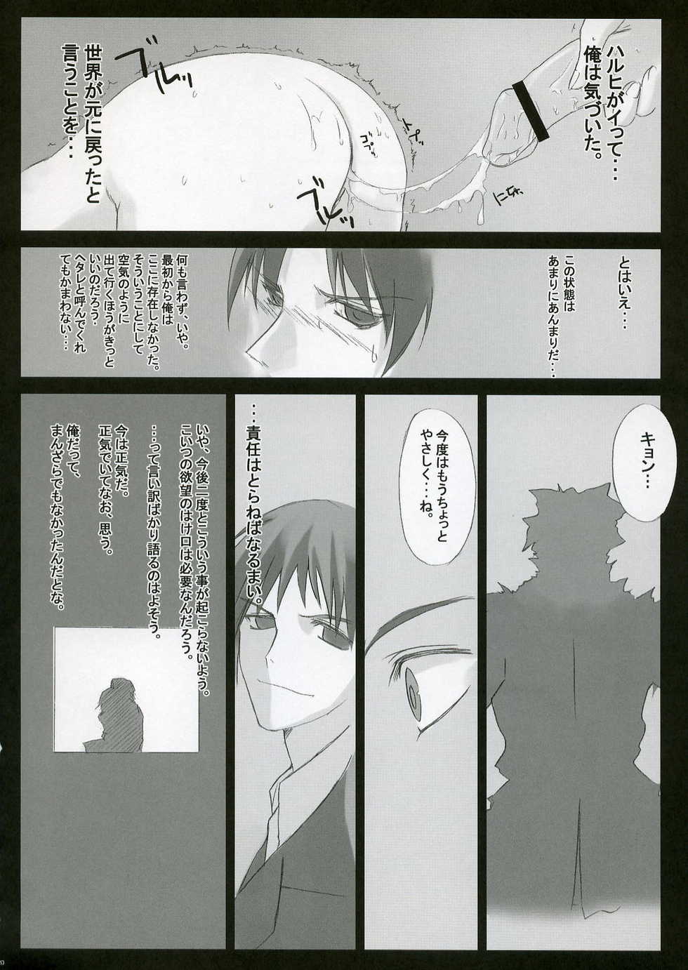 (C70) [Tennenseki, Tsukinon Bunko (Tsukinon)] Suzumiya Haruhi no Mousou (The Melancholy of Haruhi Suzumiya) - Page 19