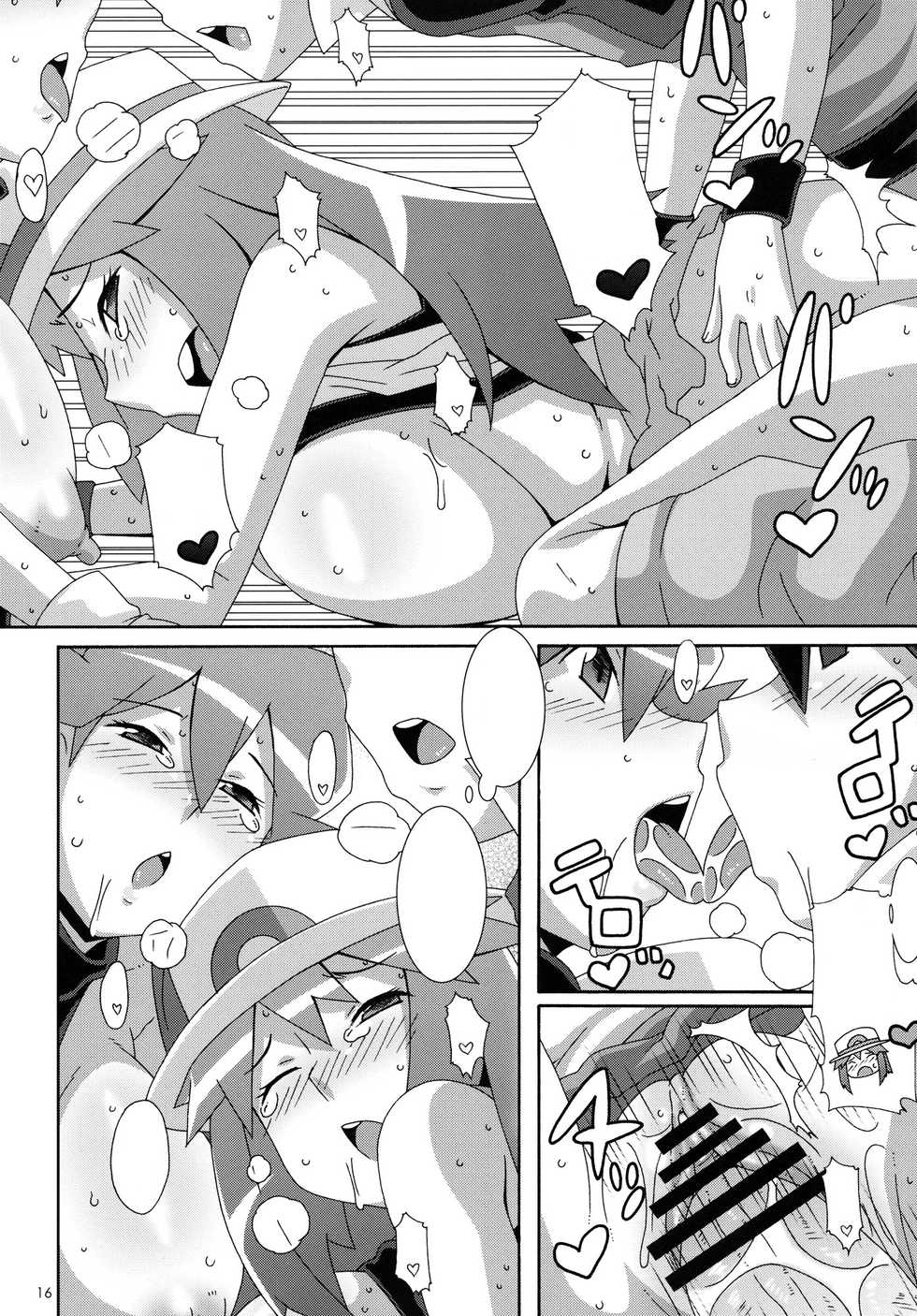 (C80) [Akusei-Shinseibutsu (Nori)] Aoba - Blue:Leaf (Pokémon) [Textless] - Page 15