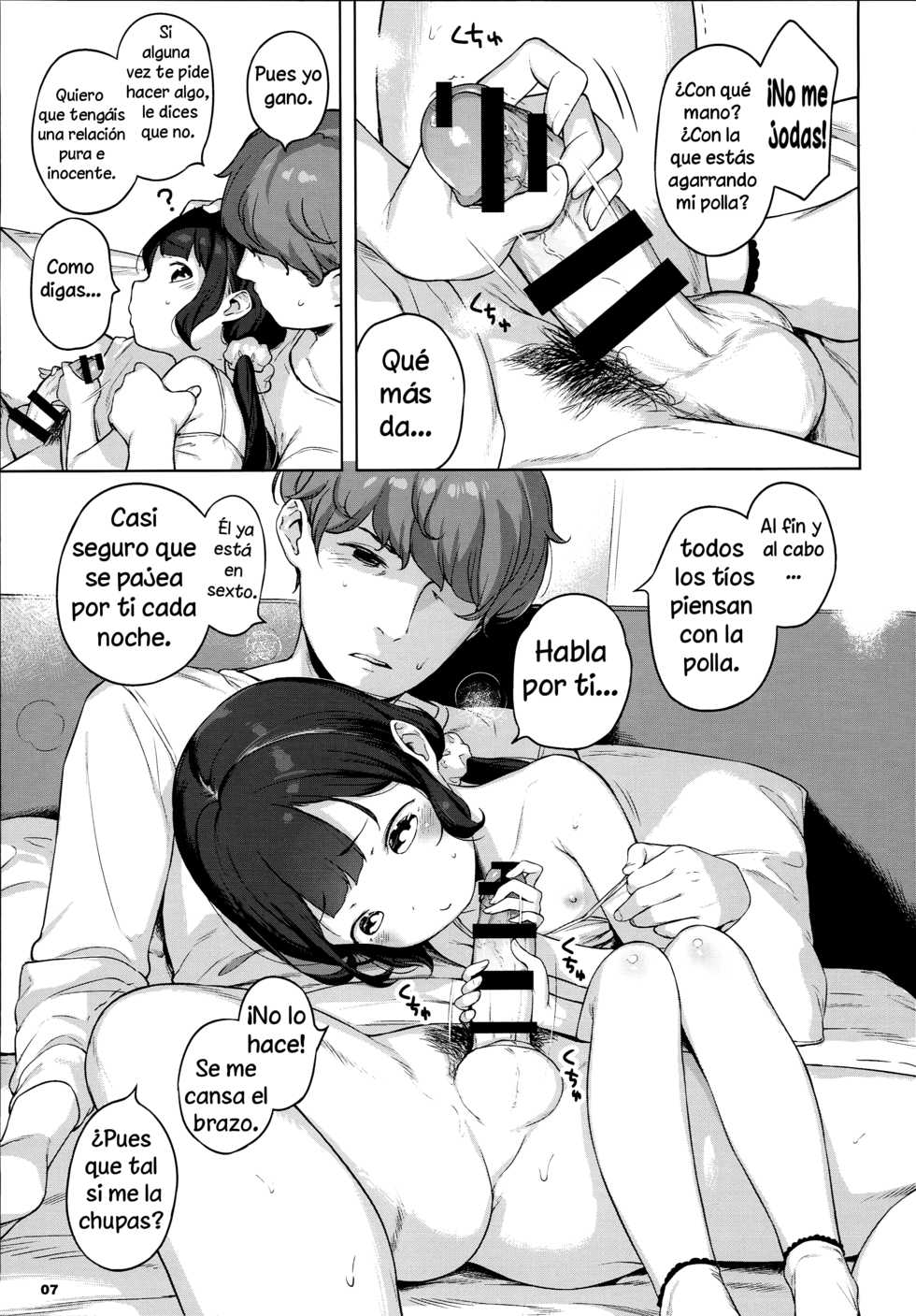 (C93) [Mothman (henreader)] Imouto ni Kareshi ga Dekita toka Chotto Imi ga Wakaranai desu. | ¿Cómo que mi hermana pequeña ya tiene novio? [Spanish] [Solarismaximum] - Page 6