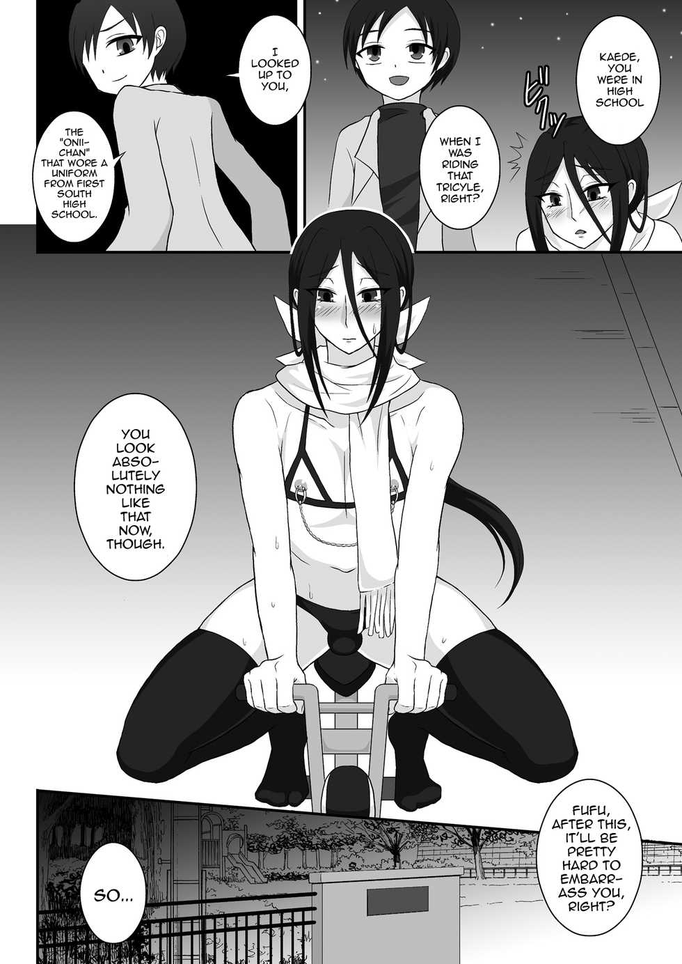 [Shikkoku no Hekireki (EGAMI)] Hikikomori Onee-chan Yagai Choukyou [English] [mysterymeat3] [Digital] - Page 9