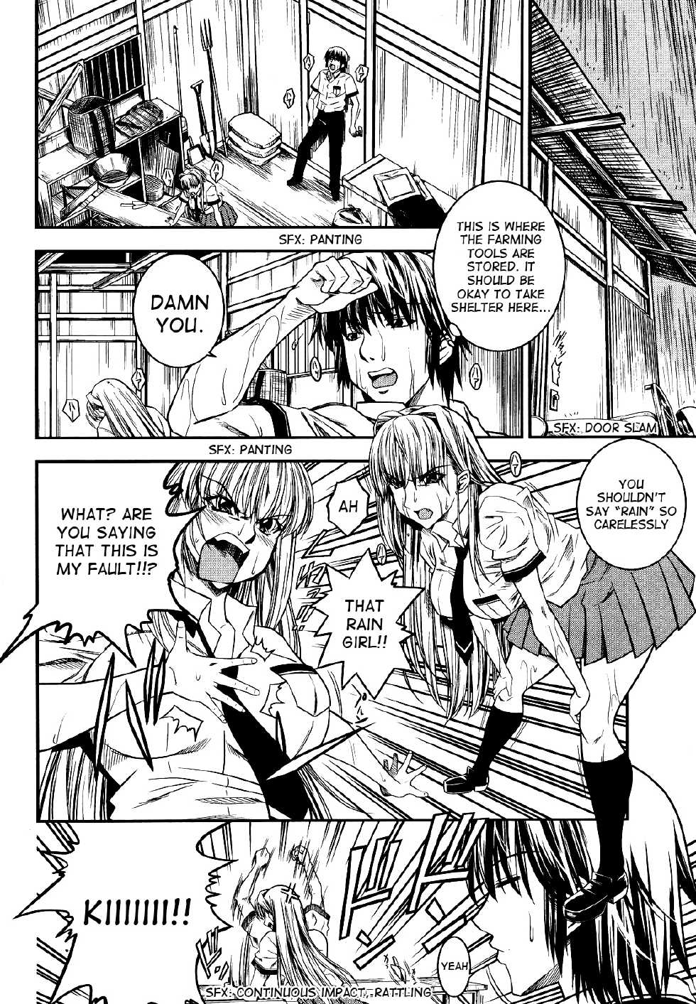[Sagamiya Takafumi] Ameonna to Amayadori | Rain Girl Taking Shelter (COMIC Momohime 2009-01) [English] [Yoroshii] - Page 4