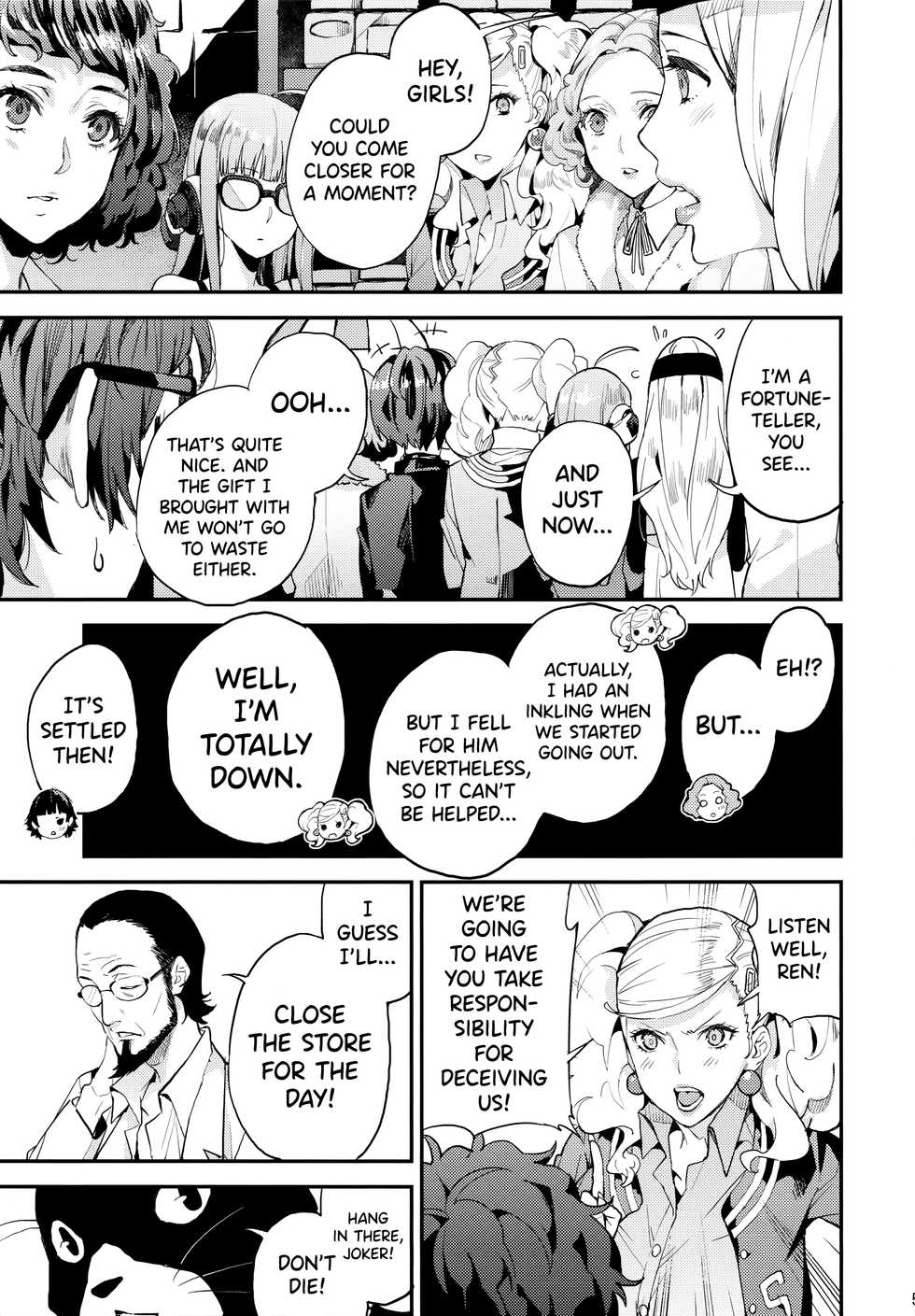 (C96) [Oppai Baibai (Azukiko)] Hattoubun no Persona (Persona 5) [English] [biribiri] - Page 6