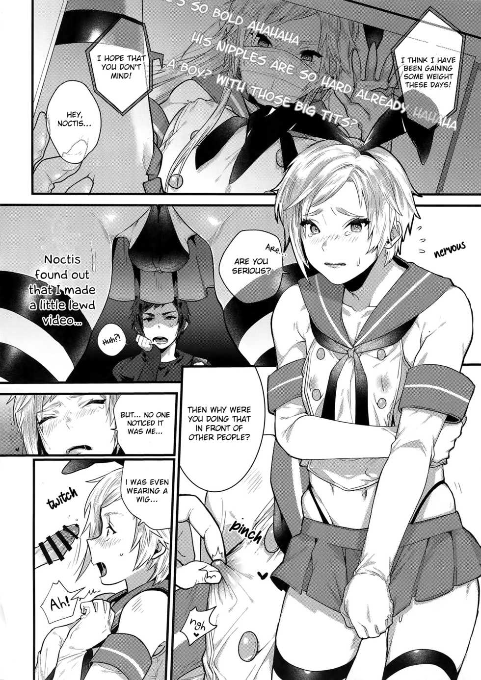 (TWINKLE MIRAGE 8) [Masuraojisan (Masurao)] Taikei Iji no Shudan | Prompto Argentum-kun's Means For Maintaining His Body Shape! (Final Fantasy XV, Kantai Collection -KanColle-) [English] [Otokonoko Scans] - Page 3