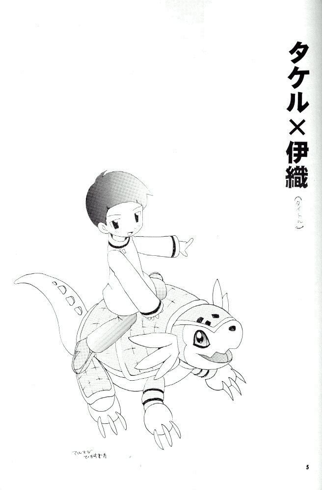 [Kuru Guru DNA (Hoshiai Hilo)] Seijitsu Na Hon (Digimon Adventure 02) - Page 4