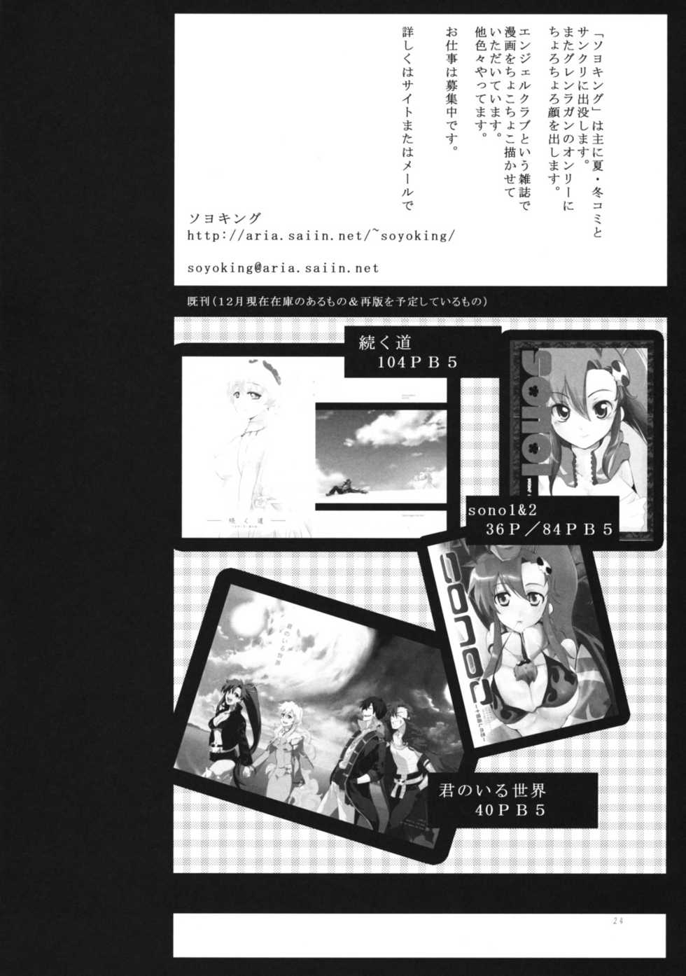 (C75) [Soyoking (Soyoki)] 1+1=3 (Tengen Toppa Gurren Lagann) - Page 24
