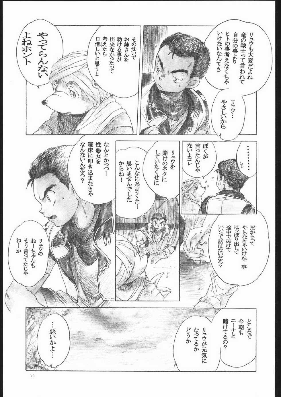 (C63) [Toko-ya (Kitoen)] Side:RYU - Ryuu no Me no Fuukei ~ third (Breath Of Fire) - Page 10