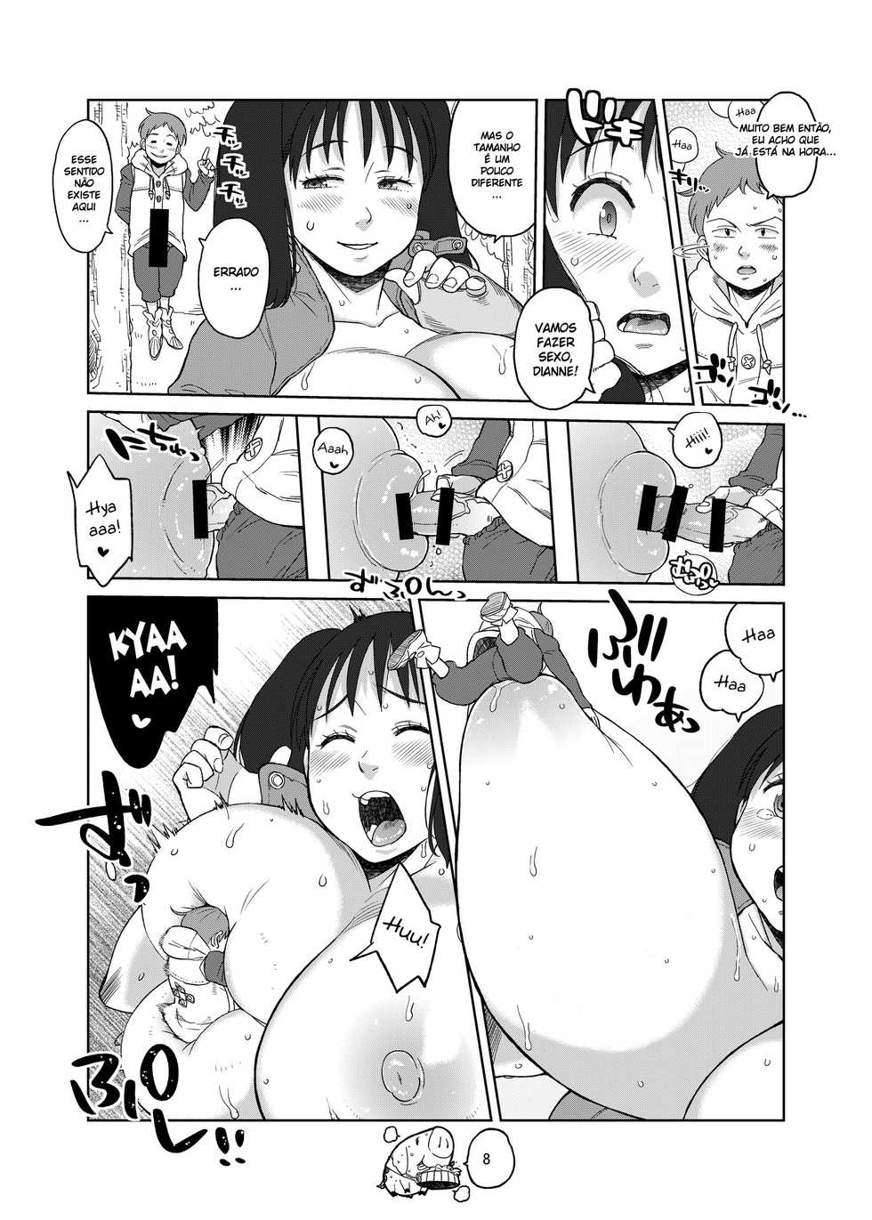 [Hybrid Jimushitsu (Muronaga Chaashuu)] Hybrid Tsuushin vol. 19 (Nanatsu no Taizai) [Portuguese-BR] [DiegoVPR] [Digital] - Page 8