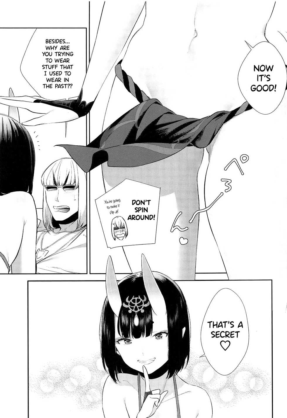 (Dai 19-ji ROOT4to5) [BEAR-BEAR (Shiroku Mako)] Fundoshi no Shimekata o Kintoki ni Kiite Mita (Fate/Grand Order) [English] {Hennojin} - Page 14