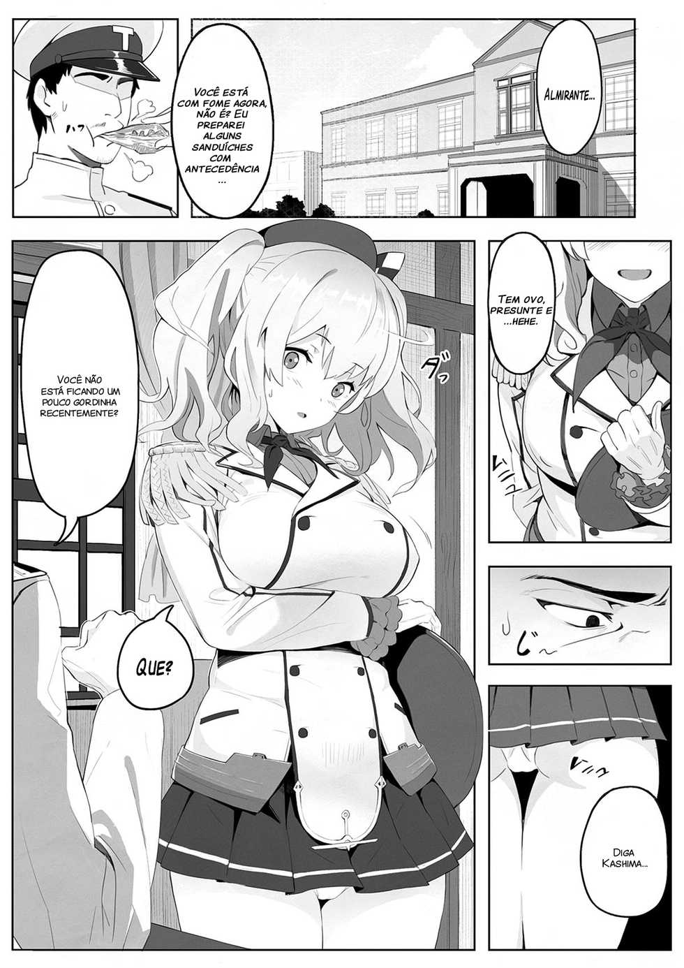 [Hankotsu MAX] 10-pun Atari 90 Calorie | 90 calories per 10 minutes (Kantai Collection -KanColle-) [Portuguese-BR] [Hentai Season] - Page 1
