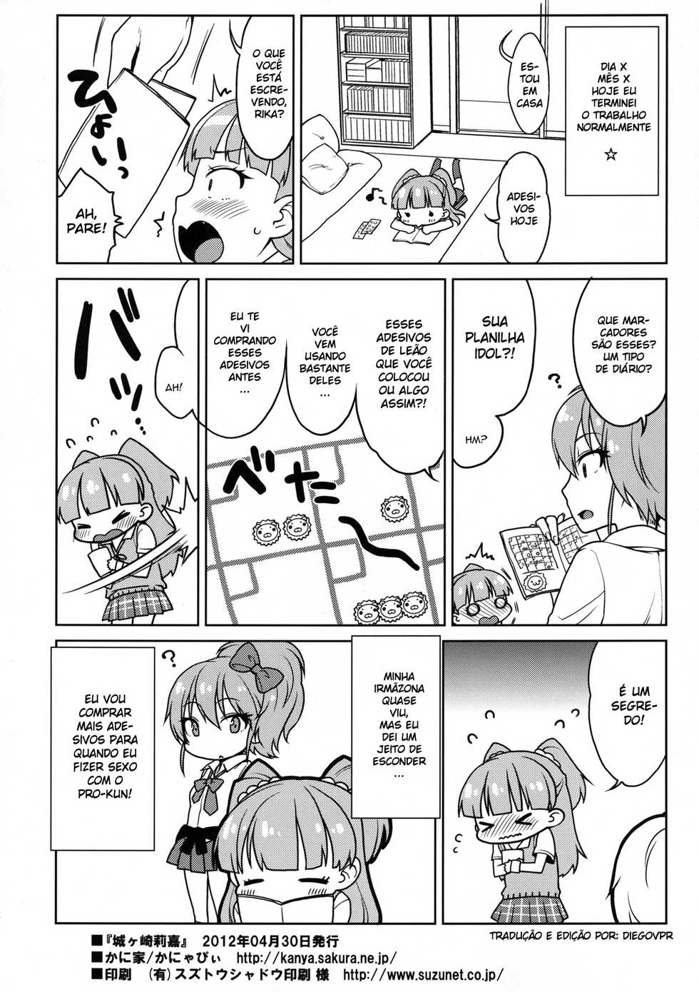 [Kaniya (Kanyapyi)] Jougasaki Rika - Rika chan kawaii!    (THE IDOLM@STER CINDERELLA GIRLS) [Portuguese-BR] [DiegoVPR] [Decensored] [Digital] - Page 21