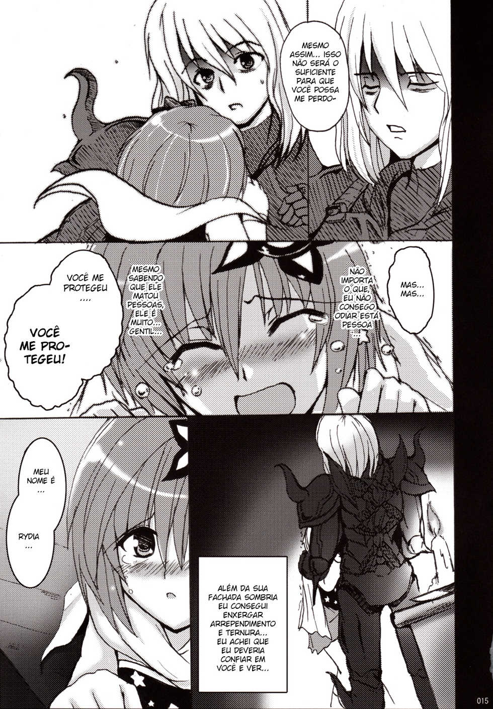 (C73) [YO-METDO (Yasakani An)] Koi shite Ii desu tomo (Final Fantasy IV) [Portuguese-BR] [Nonono Fansub] - Page 14