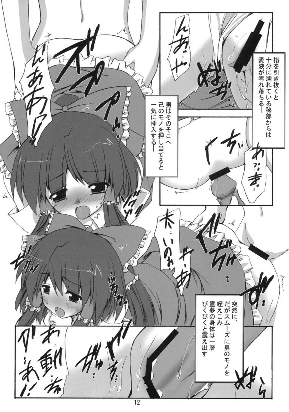(C71) [Yuugen Jikkou (Gonzaburo-)] Shibun Souchi (Touhou Project) - Page 11