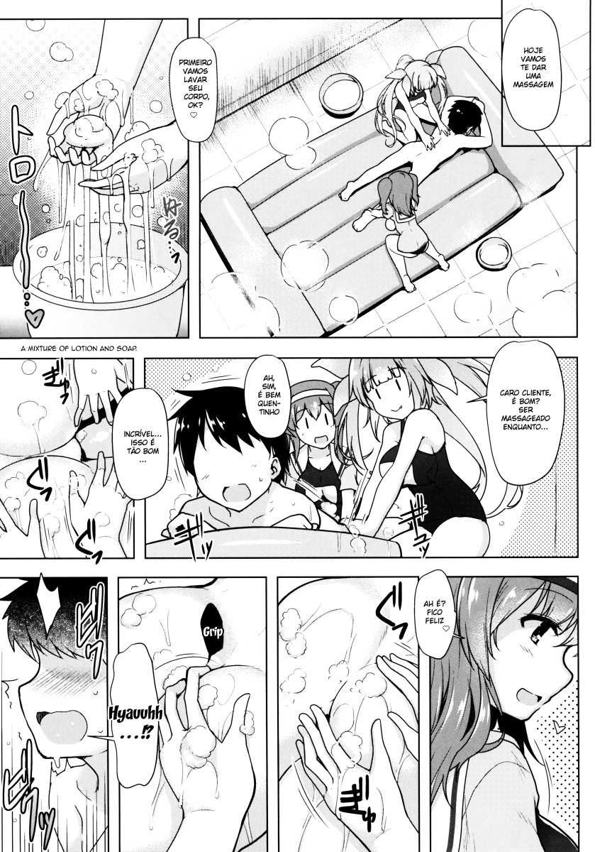 (C93) [C.R's NEST (C.R)] Kankourei Gaiden: Kaishun Men's Massage I-*** Act.2 | Kancolle Side Story - Rejuvinating Massage For Men - Act.2 (Kantai Collection -KanColle-) [Portuguese-BR] - Page 5