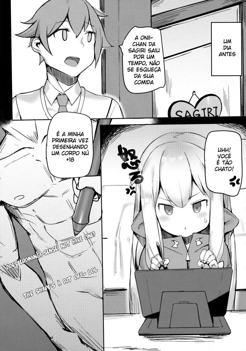 (C92) [Tuzi Laoda (Shennai Misha)] Ecchi na Hon wa Hontou Dattanda!! (Eromanga Sensei) [Portuguese-BR] [BaixarHentai.net] - Page 4