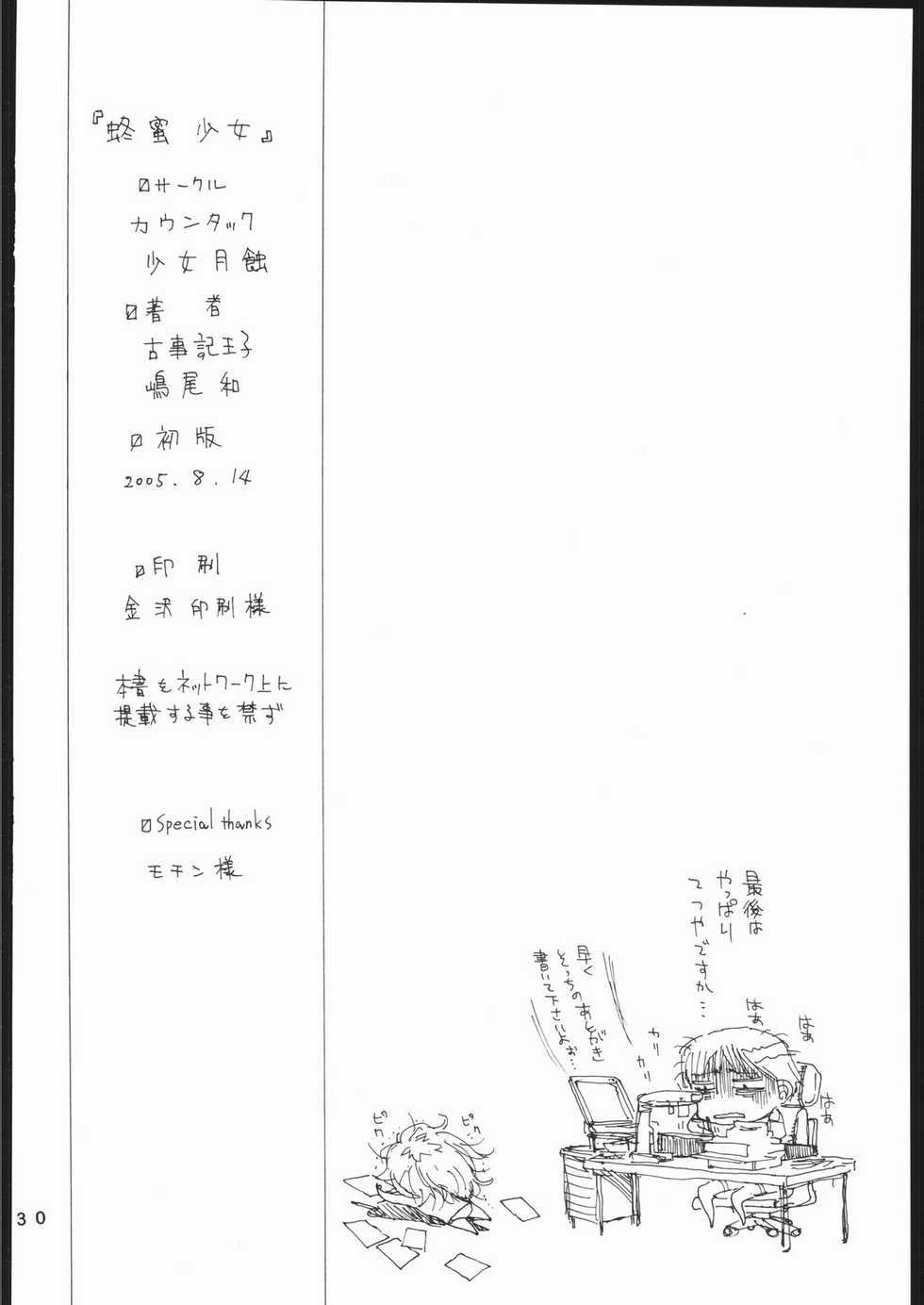 (C68) [Countach, Shoujo Gesshoku (Kojiki Ohji, Shimao Kazu)] Hachimitsu Shoujo - Yamada of Joy Toy (Honey and Clover) - Page 29