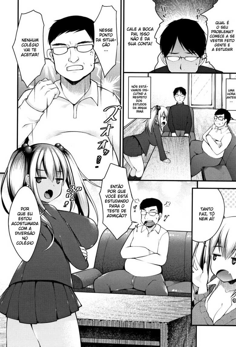 [Kotoba Ai] Sis-pai Heaven! Ch. 1-4 [Portuguese-BR] - Page 28