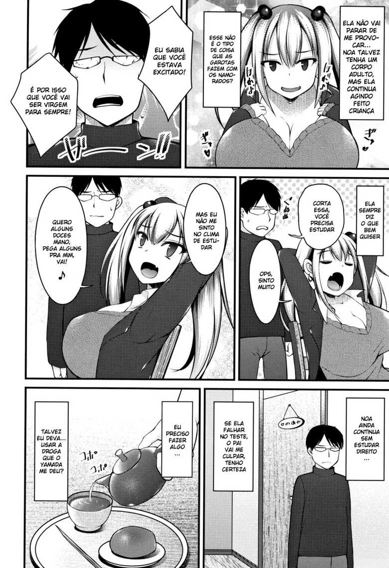 [Kotoba Ai] Sis-pai Heaven! Ch. 1-4 [Portuguese-BR] - Page 32