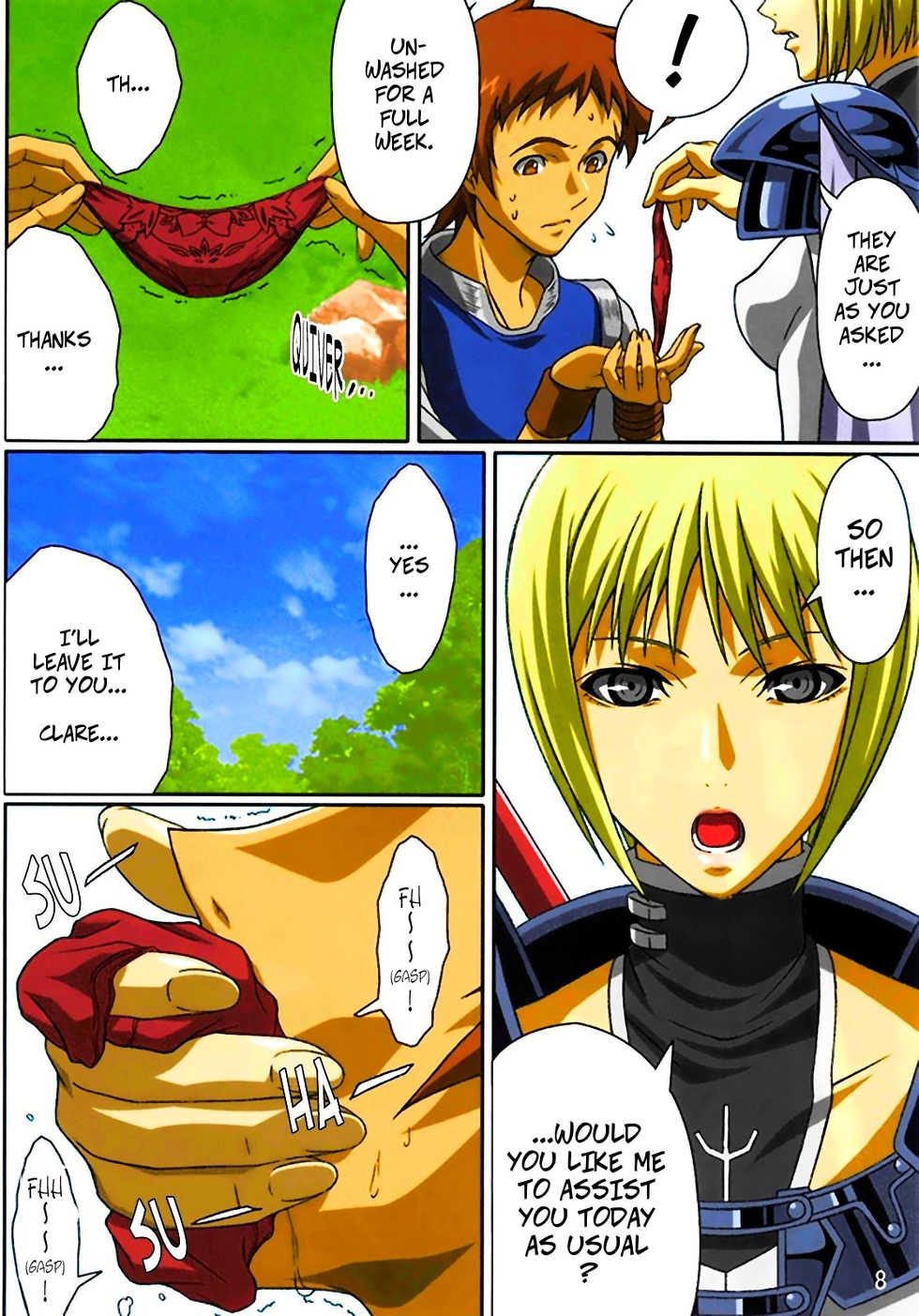 (C72) [Lost Rarities (Takapiko)] Industrial (Claymore) [English] [Tonigobe] [ZonaKG] [Colorized] - Page 7