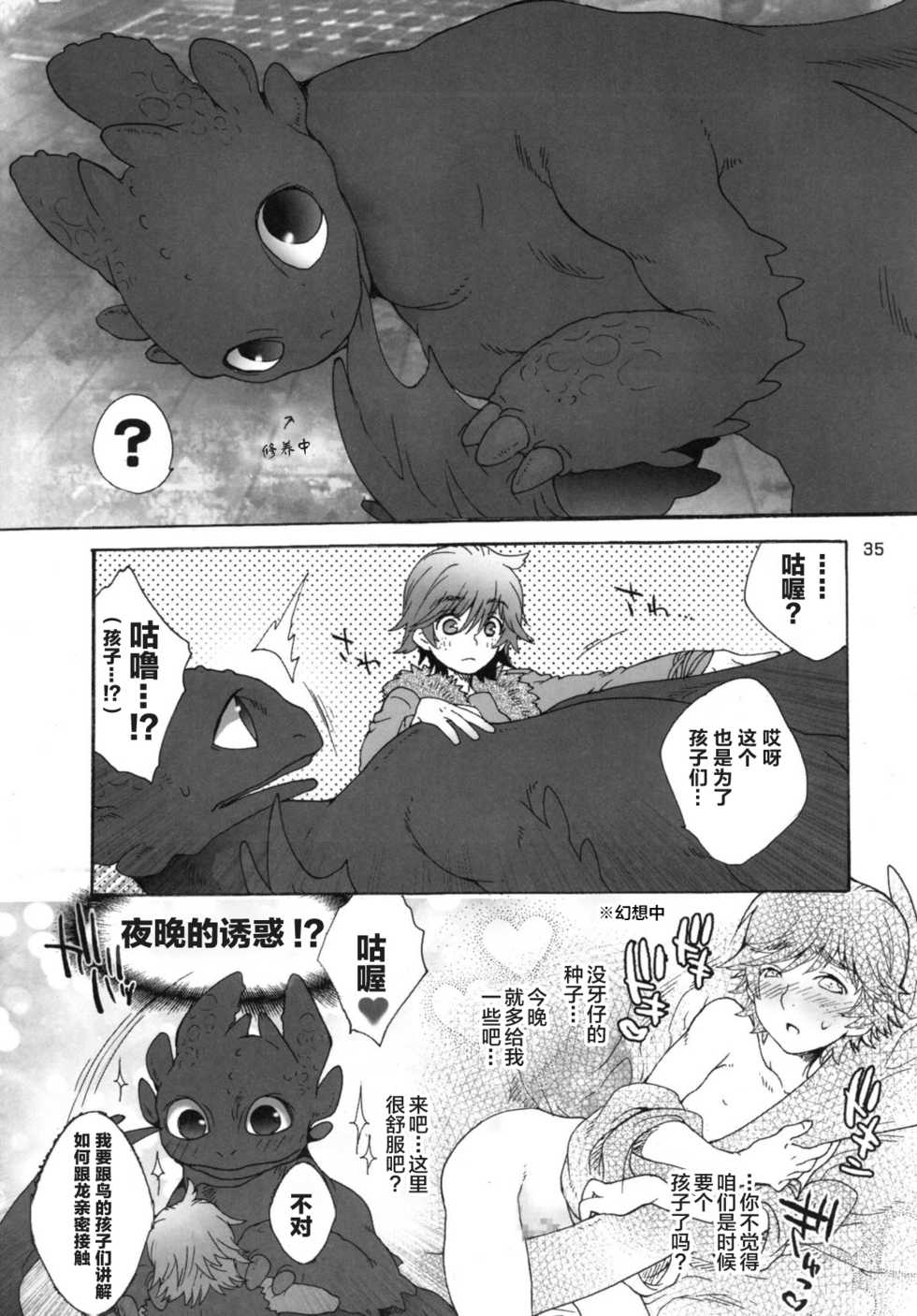 (Fur-st 2) [Kon'na Tokoro no Kin'niku made Kitaeru nante... (Sugoi Kin'niku)] BEST PARTNER5 (How to Train Your Dragon) [Chinese] [逃亡者x新桥月白日语社汉化] - Page 34