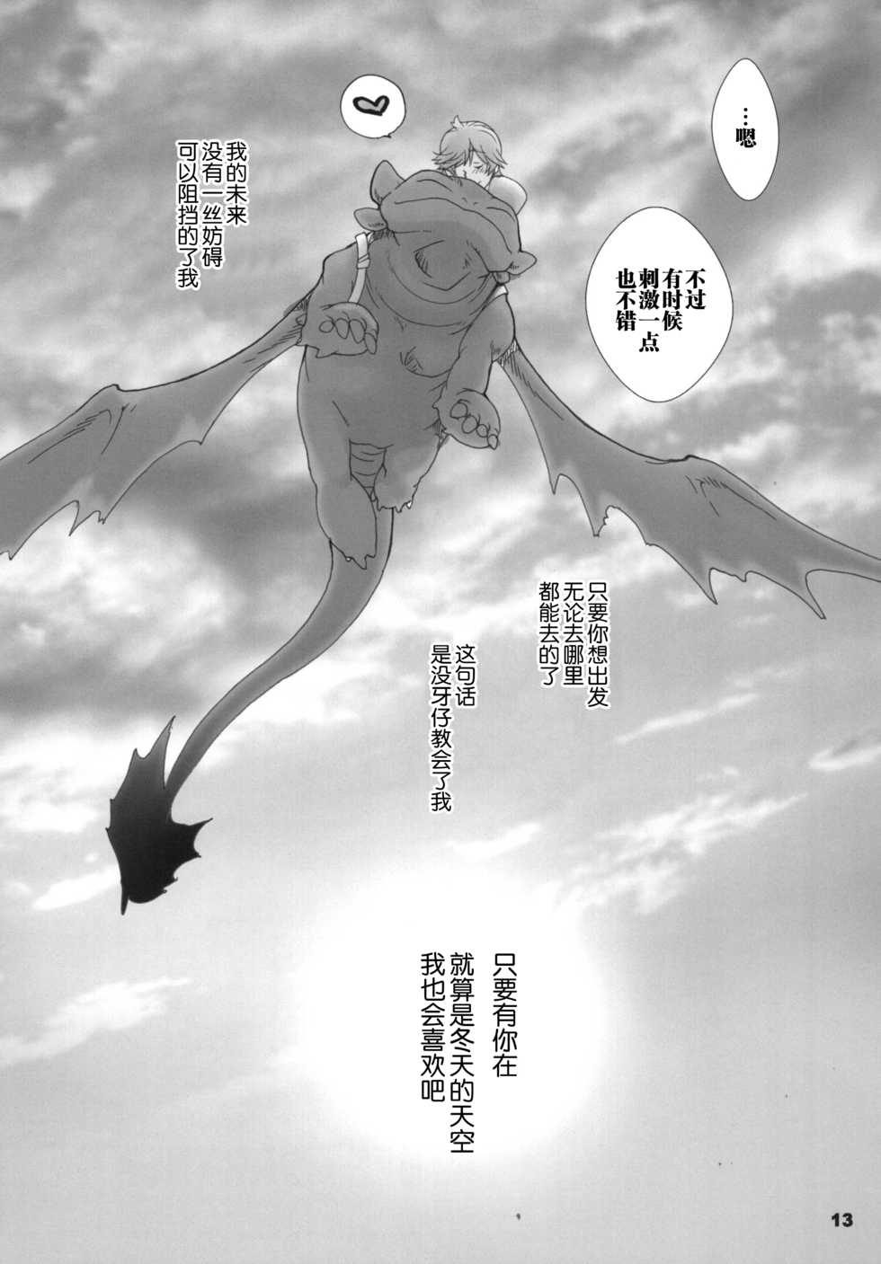 (C81) [Kon'na Tokoro no Kin'niku made Kitaeru nante... (Sugoi Kin'niku)] BEST PARTNER6 (How to Train Your Dragon) [Chinese] [逃亡者x新桥月白日语社汉化] - Page 12