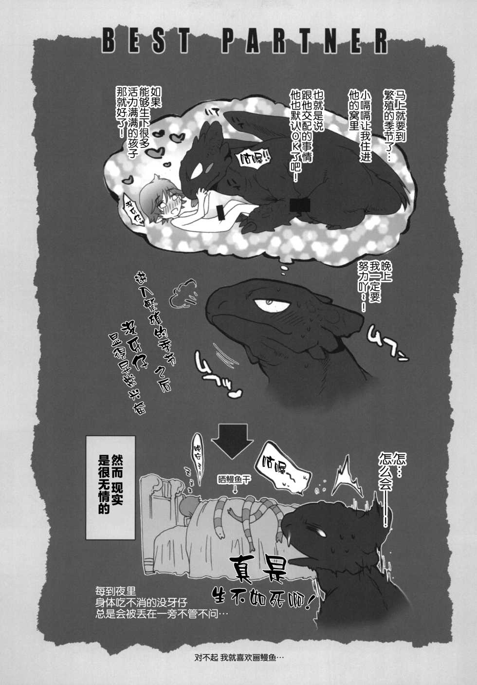 (C81) [Kon'na Tokoro no Kin'niku made Kitaeru nante... (Sugoi Kin'niku)] BEST PARTNER6 (How to Train Your Dragon) [Chinese] [逃亡者x新桥月白日语社汉化] - Page 24