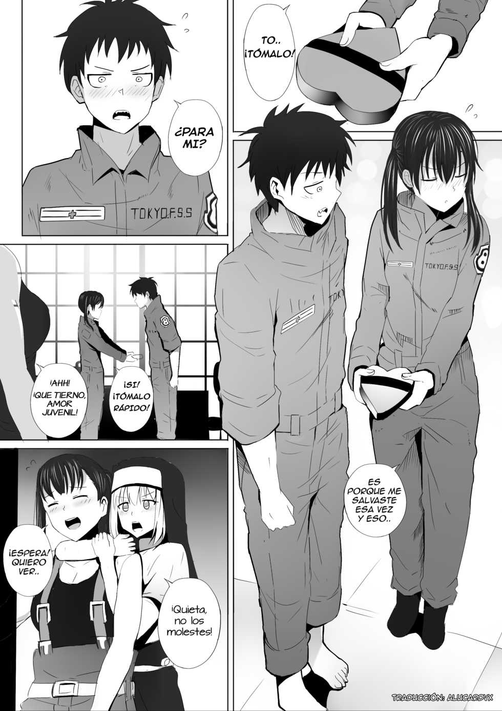 [Ginhaha] Honoo Neko no Ongaeshi + SP (Enen no Shouboutai) [Spanish] [Alucardvx] - Page 2