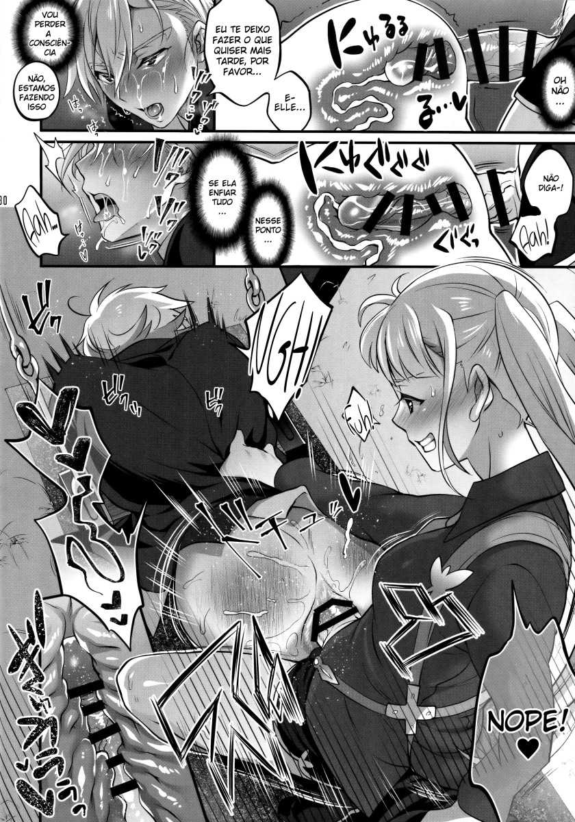 (C96) [Temparing (Tokimachi Eisei)] Otona ni Natte mo Kawarazu Futanari Elle ni Furimawasareru! (Tales of Xillia 2) [Portuguese-BR] - Page 29