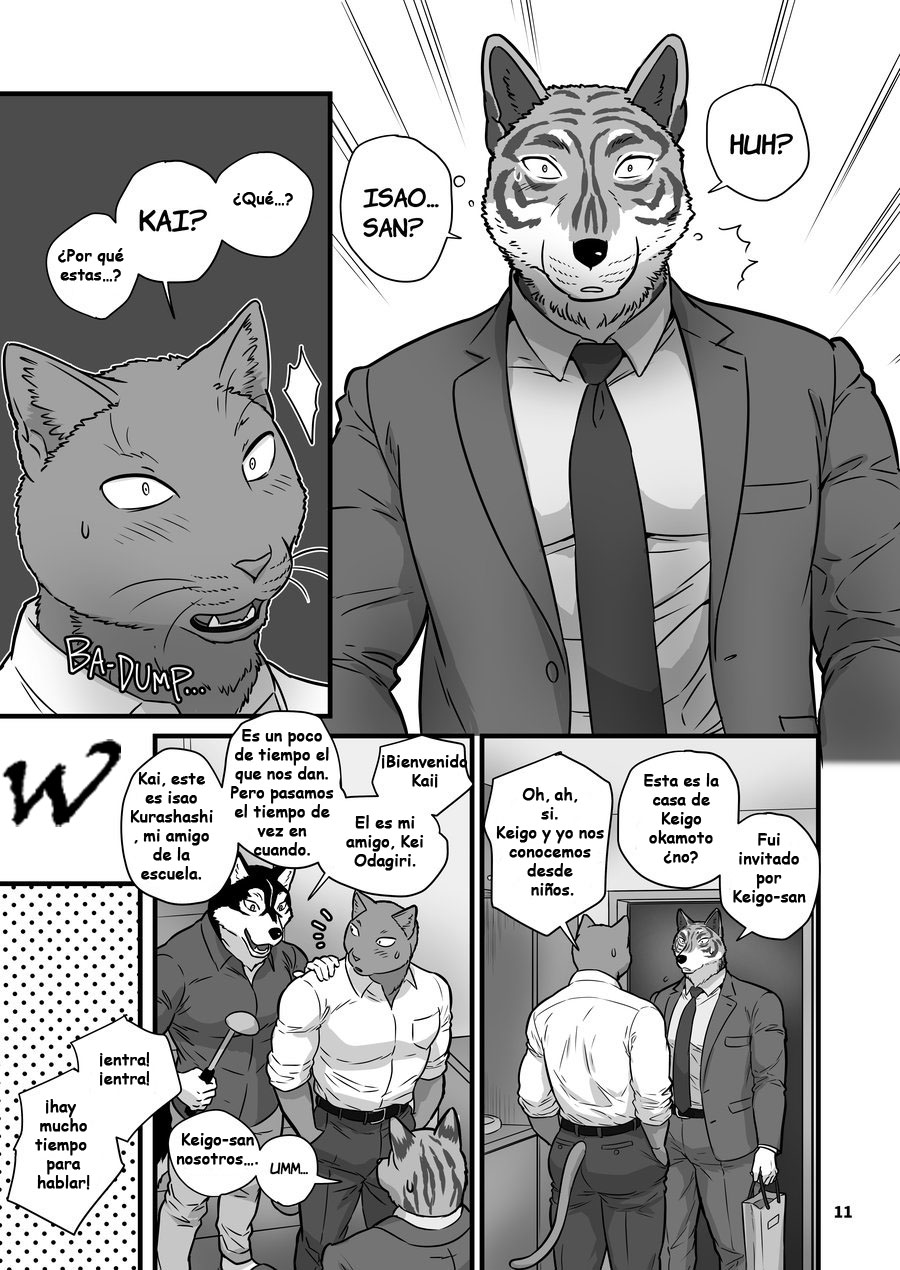 (Kemoket 7) [Kori Rouan (Maririn)] Chicken Heart Salaryman | Love My Dog [Spanish] - Page 11