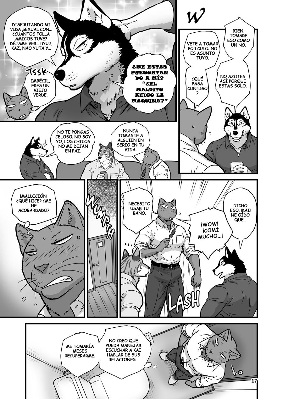 (Kemoket 7) [Kori Rouan (Maririn)] Chicken Heart Salaryman | Love My Dog [Spanish] - Page 17