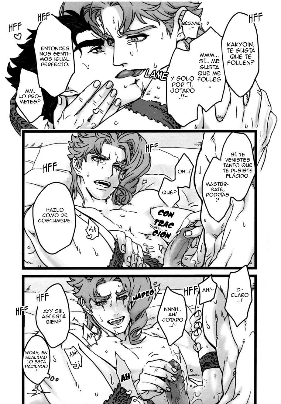 (Golden Stars 6) [Ondo (Nurunuru)] Koibito no Risei o kuzushitai | Quiero volver a mi amante loco de amor (JoJo's Bizarre Adventure) [Spanish] - Page 10